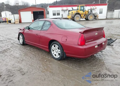 2006 Chevrolet Monte Carlo Ltz z USA, uszkodzony, nr VIN 2G1WN151369304529